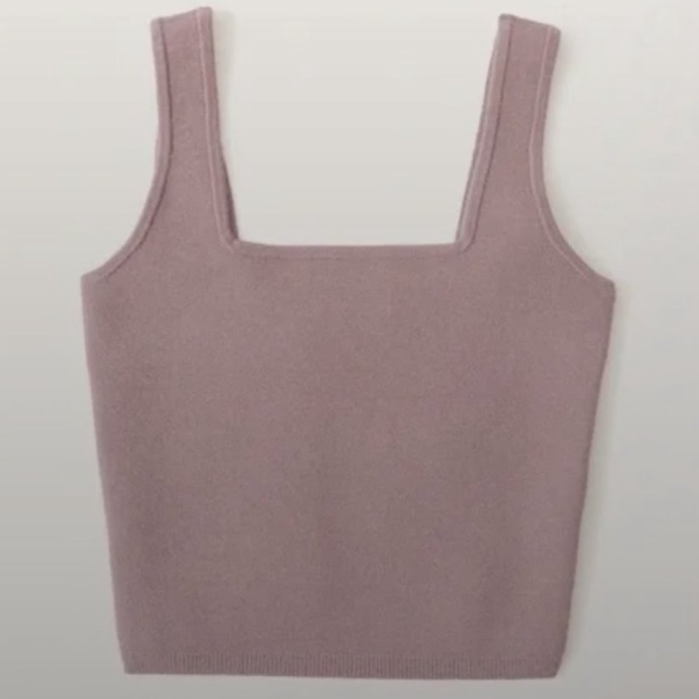 Abercrombie & Fitch Soft Mauve Crop Top
